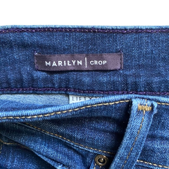 NYDJ Marilyn Crop Cuffed Bezel Wash Jeans Size 2 - Picture 5 of 16